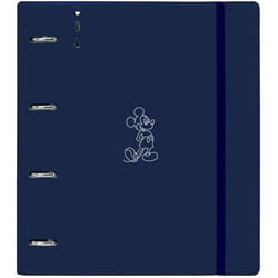 Classeur - SAFTA - Mickey Mouse Good Day - 4 anneaux de 35 mm - Recharge 100 feuilles A4 - Idéal enfants