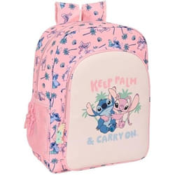 Sac à dos scolaire - SAFTA - STITCH BEACH - Adaptable au chariot - Confort optimal - Rose