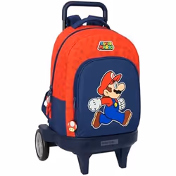 Sac à dos à roulettes - SAFTA - SUPER MARIO TRICK - Compact - Amovible - Enfants