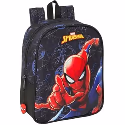 Sac à dos scolaire - SAFTA - Spiderman - Rouge - Adaptable au chariot - Confortable