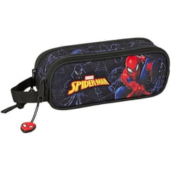 Trousse Double Enfant - SAFTA - Spiderman Attack - Confortable - Polyvalente - Rouge/Bleu
