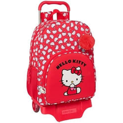 Sac à dos scolaire - SAFTA - Hello Kitty ICONIC - Grand modèle avec chariot - Couleur rose - Pour enfant