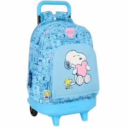 Sac à Dos à roulettes - SAFTA - Snoopy Love - Compact - Amovible - Confortable