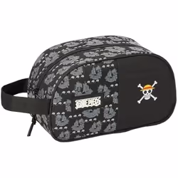 Trousse Scolaire - SAFTA - One Piece Pirates - Souple - Zippée - Adaptable au Chariot