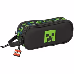 Trousse Double - SAFTA - Minecraft TNT - Confortable - Polyvalente - Haute qualité