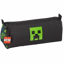 Trousse - SAFTA - MINECRAFT TNT - Fermeture éclair - Compartiment spacieux - Enfant