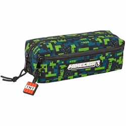 Trousse triple - SAFTA - MINECRAFT TNT - Confortable - Polyvalente - Enfants scolaires