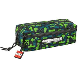 Trousse triple - SAFTA - MINECRAFT TNT - Confortable - Polyvalente - Enfants scolaires