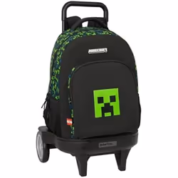 Sac à dos à roulettes - SAFTA - MINECRAFT TNT - Compact - Évolutif - Confortable