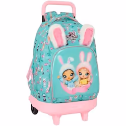 Sac à dos à roulettes - SAFTA - NANANA BUNNY - Compact - Confortable - Enfants