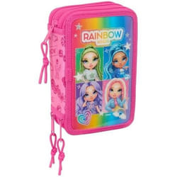 Trousse Scolaire - SAFTA - Rainbow High Shine - 37 Outils Inclus - Multicolore - Enfants 5-14 Ans