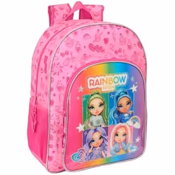 Sac à dos scolaire - SAFTA - RAINBOW HIGH SHINE - Multicolore - Adaptable au chariot - Enfants