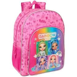 Sac à dos scolaire - SAFTA - RAINBOW HIGH SHINE - Multicolore - Adaptable au chariot - Enfants
