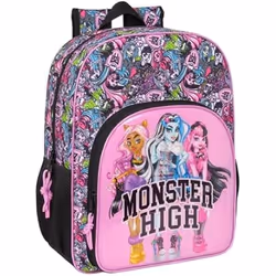 Sac à dos scolaire - SAFTA - Monster High Drama - Adaptable au chariot - Fille - Primaire