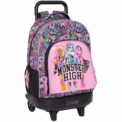 Sac à dos à roulettes - SAFTA - Monster High - Compact - Amovible - Confortable
