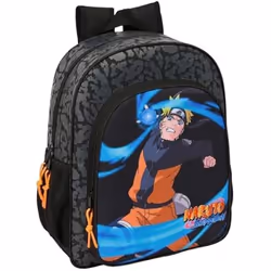 Sac à dos scolaire - SAFTA - Naruto - Adaptable au chariot - Confortable - Noir
