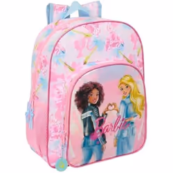 Sac à dos scolaire - SAFTA - BARBIE PAINTERLY - Adaptable au chariot - Confortable - Rose