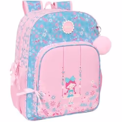 Sac à dos scolaire - SAFTA - Glowlab Kids - Rose - Adaptable au chariot - Confort optimal