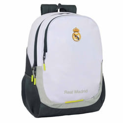 Sac à dos enfant - SAFTA - Real Madrid 2025/26 - 44 cm - blanc - adaptable chariot
