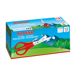 Alpino PT0001 ciseaux à bouts ronds Universel Découpe droite Bleu, Vert, Rouge