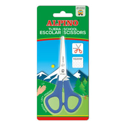Alpino PT0023 ciseaux à bouts ronds Ciseaux d'office Découpe droite Bleu, Acier inoxydable