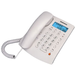 Daewoo DTC-310 Téléphone analogique Identification de l'appelant Blanc