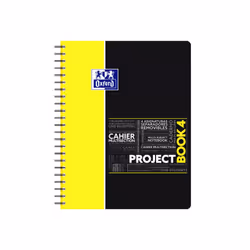 Oxford 400037408 bloc-notes A4 Violet, Jaune, Bleu, Rouge
