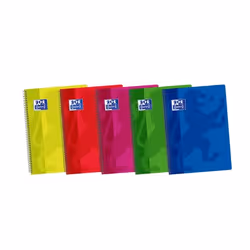 Oxford 400042147, Image, Couleurs assorties, 80 feuilles, Papier quadrillé, Couverture rigide, Adulte