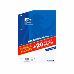 Oxford 400058179 recharge de papier 210 x 297 mm (A4) 120 feuilles