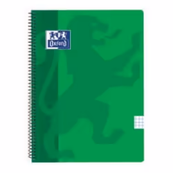 Oxford 400079661, Image, Vert, 80 feuilles, Papier quadrillé, Couverture rigide, Universel
