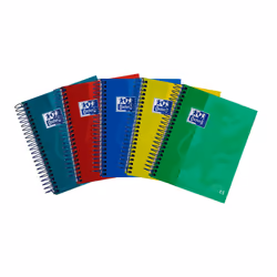 Oxford 400088285, Motif, Couleurs assorties, A6, 120 feuilles, Mat, Papier quadrillé