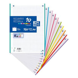 Oxford 400106627 recharge de papier 210 x 297 mm (A4) 160 feuilles