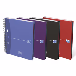 Oxford 100100314, Monochromatique, Violet, Bleu, Rouge, Noir, A5, Mat, 90 g/m², Universel