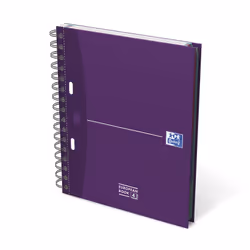 Oxford 100100314 bloc-notes A5 Violet, Bleu, Rouge, Noir