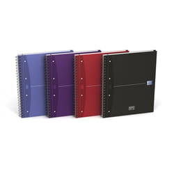 Oxford 100104738 bloc-notes A4 Violet, Bleu, Rouge, Noir
