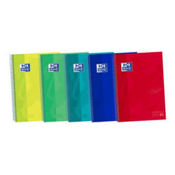 Oxford 400138671 bloc-notes A4+ 120 feuilles Couleurs assorties