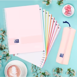 Oxford 400158956 bloc-notes A4+ 160 feuilles Couleurs assorties