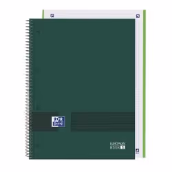 Oxford 400158919, Monochromatique, Vert, A4+, 80 feuilles, Mat, Papier quadrillé
