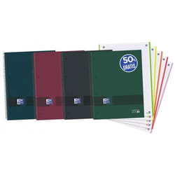 Oxford 400159032 bloc-notes A4 120 feuilles Couleurs assorties