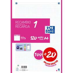 Oxford 400174181 recharge de papier 210 x 297 mm (A4) 120 feuilles
