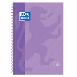 Oxford Europeanbook 1, Image, Violet, A4, 80 feuilles, Papier quadrillé, Couverture souple