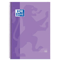 Oxford Europeanbook 1 bloc-notes A4 80 feuilles Violet