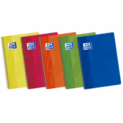 Oxford 100430171, Image, Couleurs assorties, 80 feuilles, Papier quadrillé, Couverture souple, Universel
