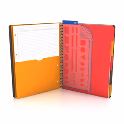 Oxford 400010756 bloc-notes A4 80 feuilles Multicolore