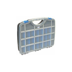Perel - tayg boîte de rangement box basic 02, 388 x 290 x 61 mm (jusqu'à 26 compartiments, noir/bleu, 023552