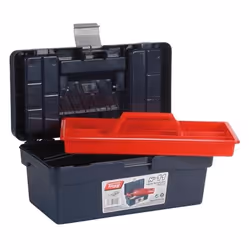 Tayg 11, Boîte à outils, Plastique, Polypropylène, Bleu, Rouge, 120 kg, Charnière, 356 mm