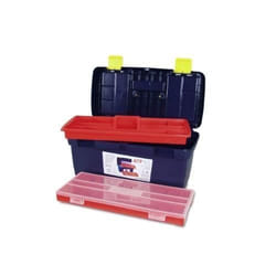 Boîte à outils - ELECTRALINE - 116001 - 500 x 258 x 255 mm - 3 compartiments - Couleur bleue