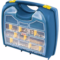 Boîte à outils plastique - bleu et jaune - 40cm