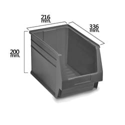 Industrias Tayg - Tiroir empilable gris Nº55 336x216x200 mm. (3/6)