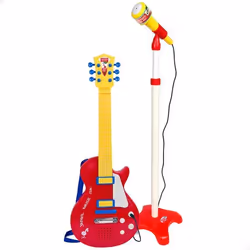 Guitare Électrique Enfant - Bontempi - Multicolore - Avec Micro et Support - Dès 3 Ans